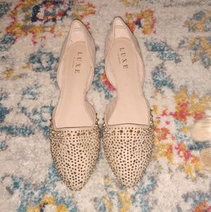 Luxe by JustFab Studded Flats